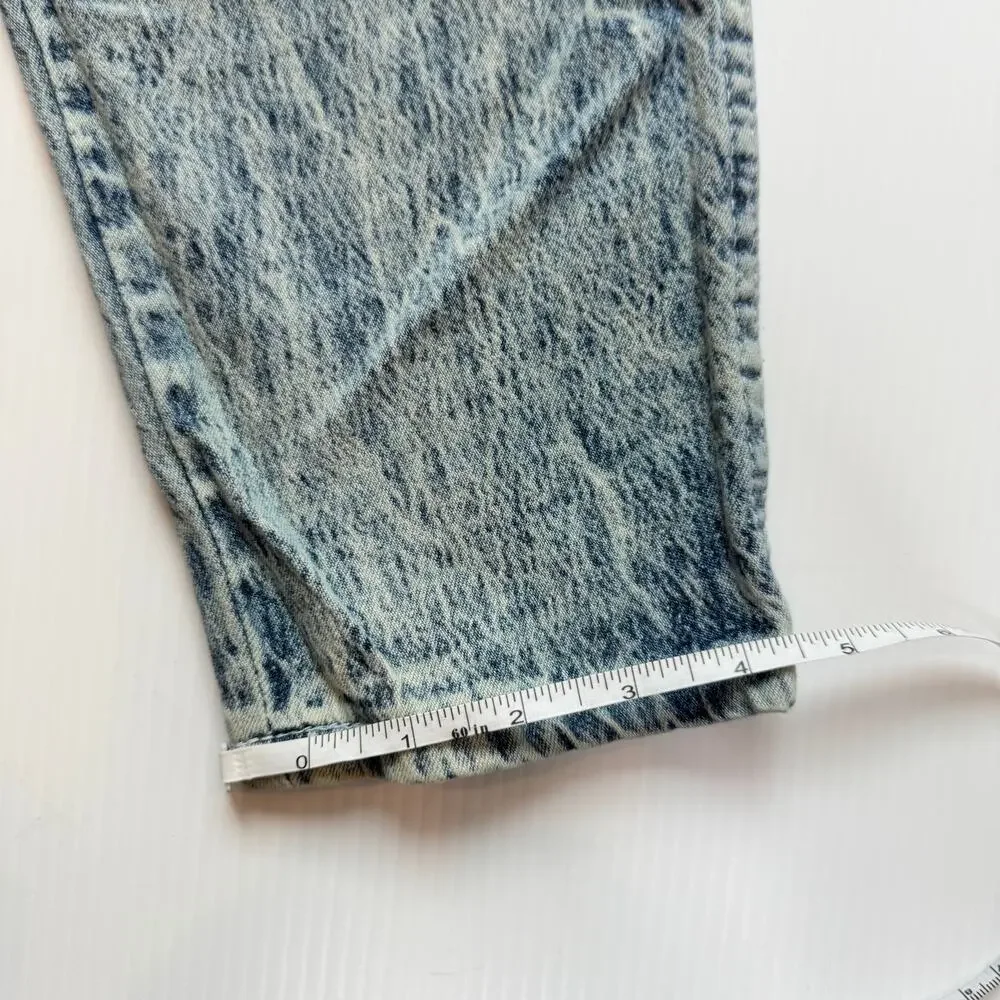 VTG 80s NWT High Rise Acid Wash Jeans Women's 8 Petite Americana USA Deadstock - Picture 5 of 15